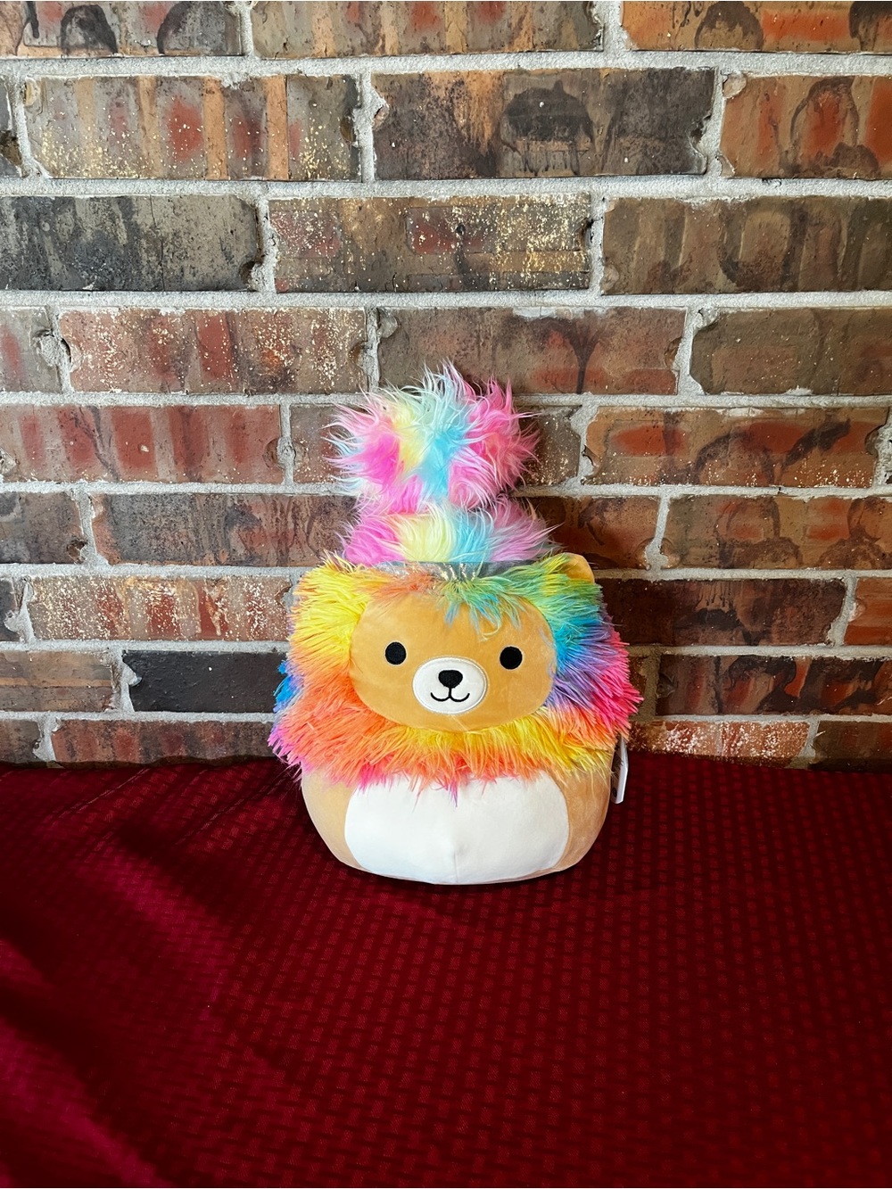 KellyToy Squishmallow Leonard the Lion Squish-Doos 14" Plush Rainbow Mane NWT